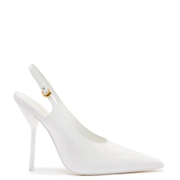 NEW LARROUDE Made In Brazil Leather Altuzuarra Collab Pumps IN White 1225 13m7 - Picture 3 of 9